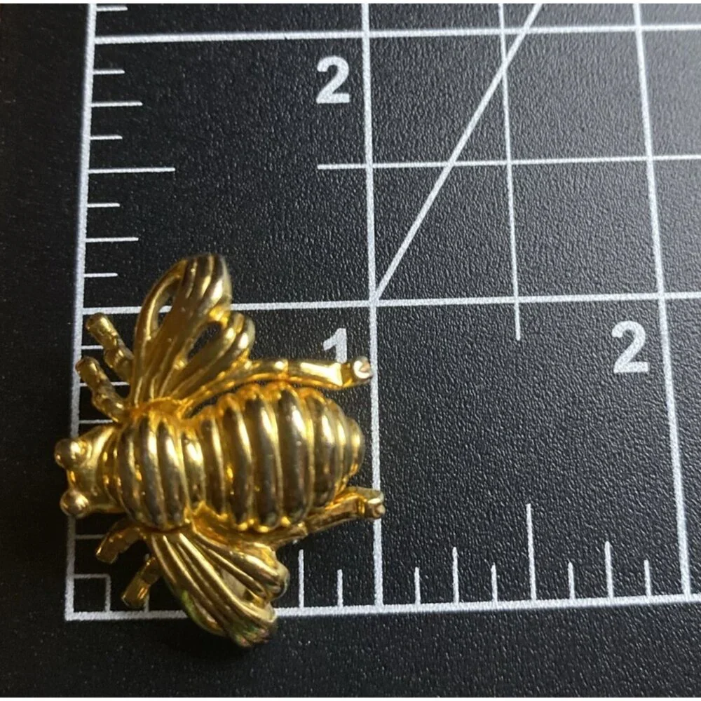 Vintage Signed Joan Rivers "Started it All" Gold Tone Bee Pin Brooch Unisex - Picture 9 of 9